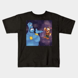 Fall inspired Genie & Apu Aladdin Kids T-Shirt